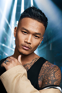 Mann mit Tattoo und Style